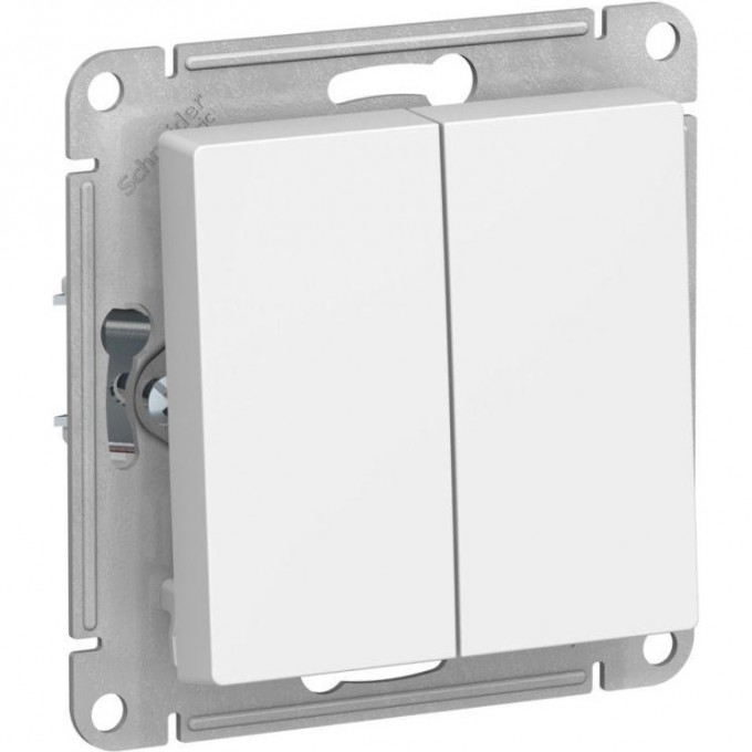 2-клавишный выключатель SCHNEIDER ELECTRIC ATLASDESIGN 10АХ, механизм, лотос ATN001351 2-клавишный выключатель SCHNEIDER ELECTRIC ATLASDESIGN 10АХ, механизм, лотос ATN001351