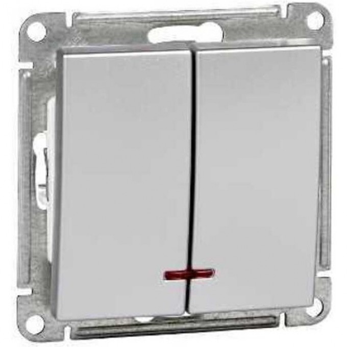 2-клавишный выключатель SCHNEIDER ELECTRIC W59 с подсветкой 10АХ, механизм, МАТОВЫЙ ХРОМ VS510-251-5-86 2-клавишный выключатель SCHNEIDER ELECTRIC W59 с подсветкой 10АХ, механизм, МАТОВЫЙ ХРОМ VS510-251-5-86