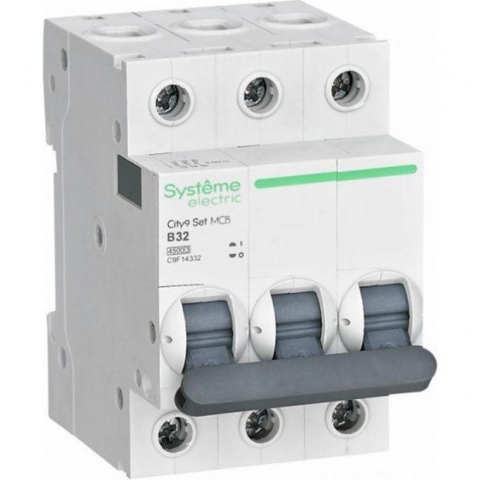 Автоматический выключатель SCHNEIDER ELECTRIC модульный 3п B 10А 4.5кА City9 Set 400В SE C9F14310 Автоматический выключатель SCHNEIDER ELECTRIC модульный 3п B 10А 4.5кА City9 Set 400В SE C9F14310