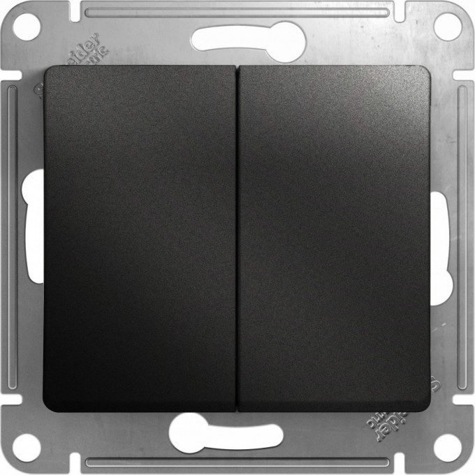2-клавишный выключатель SCHNEIDER ELECTRIC GLOSSA, сх.5, 10АХ, механизм, АНТРАЦИТ GSL000751 2-клавишный выключатель SCHNEIDER ELECTRIC GLOSSA, сх.5, 10АХ, механизм, АНТРАЦИТ GSL000751