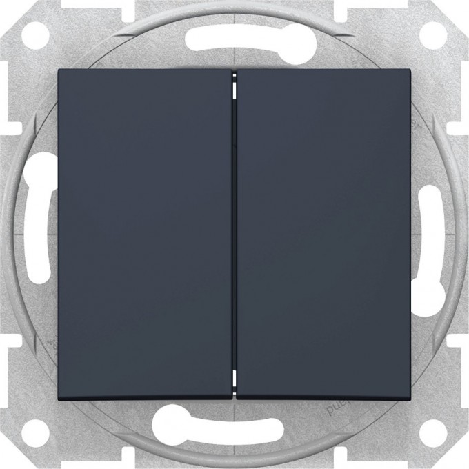 2-клавишный выключатель SCHNEIDER ELECTRIC SEDNA, сх.5а, 10А, 250В, ГРАФИТ SDN0300170 2-клавишный выключатель SCHNEIDER ELECTRIC SEDNA, сх.5а, 10А, 250В, ГРАФИТ SDN0300170