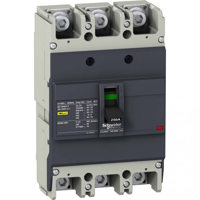 Автоматический выключатель 3P SCHNEIDER ELECTRIC EASYPACT EZC250N 25KA/400В 125 A EZC250N3125 Автоматический выключатель 3P SCHNEIDER ELECTRIC EASYPACT EZC250N 25KA/400В 125 A EZC250N3125
