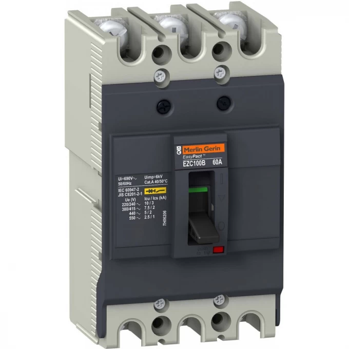 Автоматический выключатель 3П3Т SCHNEIDER ELECTRIC EASYPACT EZC100 7,5KA/400В 25 A EZC100B3025 Автоматический выключатель 3П3Т SCHNEIDER ELECTRIC EASYPACT EZC100 7,5KA/400В 25 A EZC100B3025