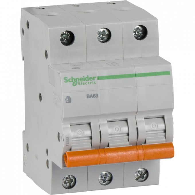 Автоматический выключатель SCHNEIDER ELECTRIC ДОМОВОЙ ВА63 3П 10A C 4,5 кА, Болгария/Италия 11222 Автоматический выключатель SCHNEIDER ELECTRIC ДОМОВОЙ ВА63 3П 10A C 4,5 кА, Болгария/Италия 11222