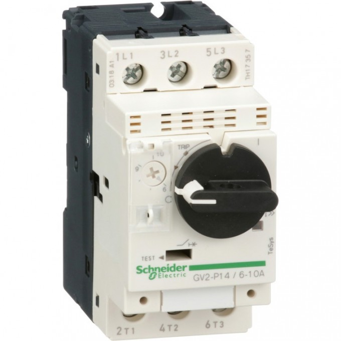 Автоматический выключатель SCHNEIDER ELECTRIC TESYS с комбинированным расцепителем 6-10А GV2P14 Автоматический выключатель SCHNEIDER ELECTRIC TESYS с комбинированным расцепителем 6-10А GV2P14