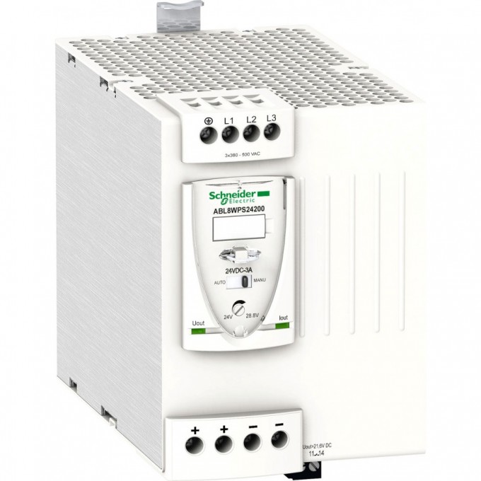 Блок питания универсальный SCHNEIDER ELECTRIC MODICON 3-фазный 24В 20A ABL8WPS24200 Блок питания универсальный SCHNEIDER ELECTRIC MODICON 3-фазный 24В 20A ABL8WPS24200