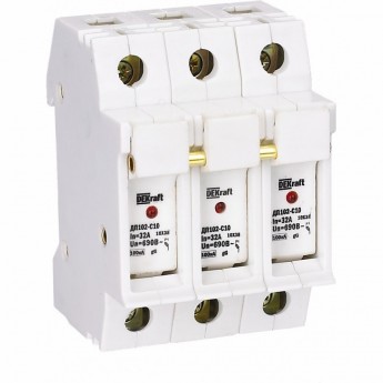 Держатель предохранителей SCHNEIDER ELECTRIC DEKRAFT типа C10 со светодиодной индикацией 3P