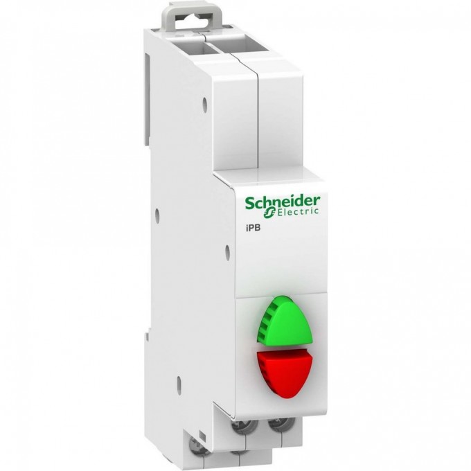 Кнопка управления SCHNEIDER ELECTRIC ACTI9 iPB красная/зеленая 1НЗ/1НО A9E18034 Кнопка управления SCHNEIDER ELECTRIC ACTI9 iPB красная/зеленая 1НЗ/1НО A9E18034