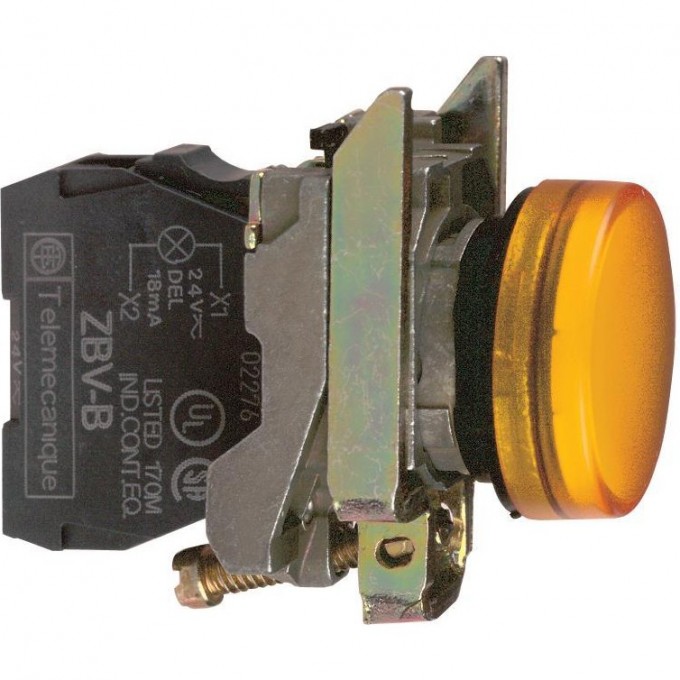 Сигнальная лампа SCHNEIDER ELECTRIC HARMONY XB4 22ММ 24В желтая XB4BVB5 Сигнальная лампа SCHNEIDER ELECTRIC HARMONY XB4 22ММ 24В желтая XB4BVB5