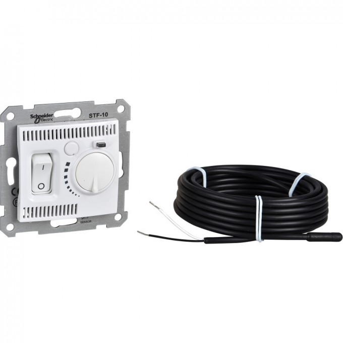 Термостат теплого пола SCHNEIDER ELECTRIC SEDNA, 10А, 230В, белый SDN6000321 Термостат теплого пола SCHNEIDER ELECTRIC SEDNA, 10А, 230В, белый SDN6000321