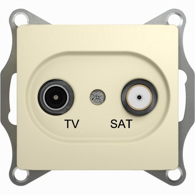 TV+SAT розетка SCHNEIDER ELECTRIC GLOSSA проходная 4DB, механизм, БЕЖЕВЫЙ GSL000298 TV+SAT розетка SCHNEIDER ELECTRIC GLOSSA проходная 4DB, механизм, БЕЖЕВЫЙ GSL000298