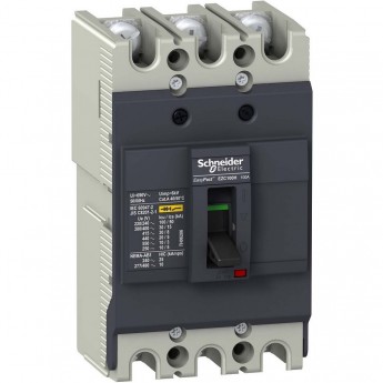 Автоматический выключатель 3П3Т SCHNEIDER ELECTRIC EASYPACT EZC100 30KA/380В 100 A