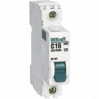 Автоматический выключатель SCHNEIDER ELECTRIC DEKRAFT 1Р 16А х-ка B ВА-101 4,5кА