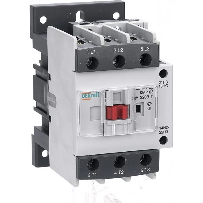 Контактор SCHNEIDER ELECTRIC DEKRAFT 50А 220В АС3 1НО+1НЗ КМ-103 22133DEK Контактор SCHNEIDER ELECTRIC DEKRAFT 50А 220В АС3 1НО+1НЗ КМ-103 22133DEK