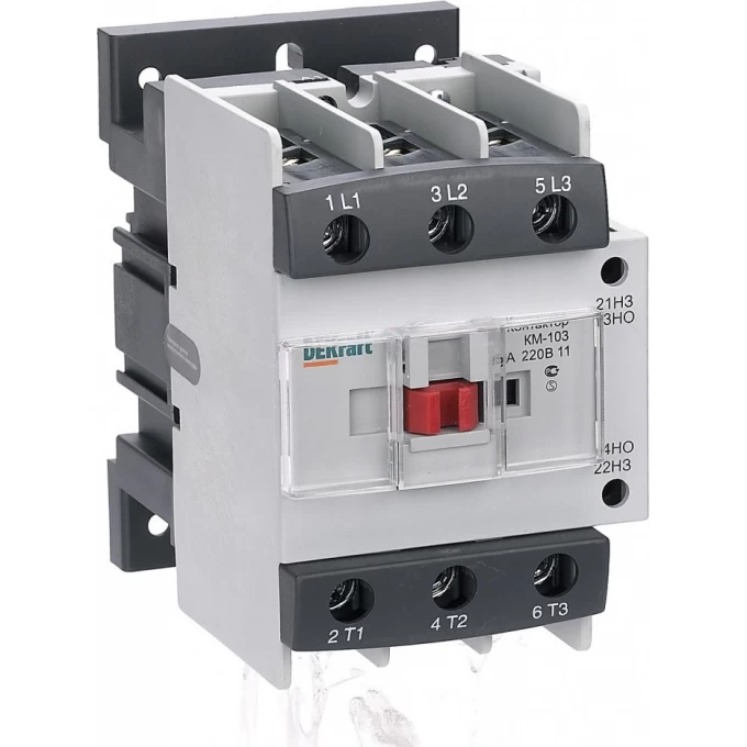 Контактор SCHNEIDER ELECTRIC DEKRAFT 95А 220В АС3 1НО+1НЗ КМ-103 22148DEK
