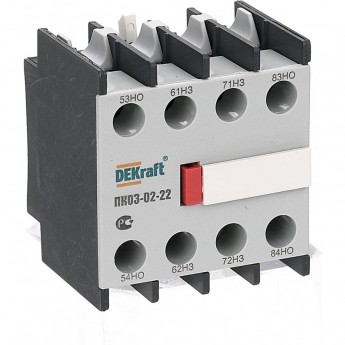 Приставка контактная DEKRAFT доп.контакты 2НО+2НЗ ли
