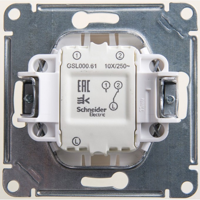 1-клавишный переключатель SCHNEIDER ELECTRIC GLOSSA, сх.6, 10АХ, механизм, ПЕРЛАМУТР GSL000661 1-клавишный переключатель SCHNEIDER ELECTRIC GLOSSA, сх.6, 10АХ, механизм, ПЕРЛАМУТР GSL000661