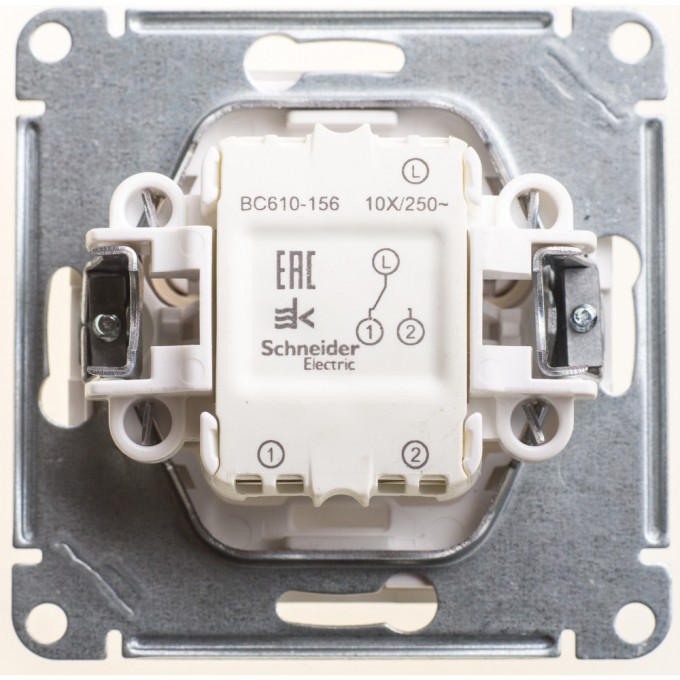 1-клавишный переключатель SCHNEIDER ELECTRIC W59, 10АХ, механизм, МАТОВЫЙ ХРОМ VS610-156-5-86 1-клавишный переключатель SCHNEIDER ELECTRIC W59, 10АХ, механизм, МАТОВЫЙ ХРОМ VS610-156-5-86