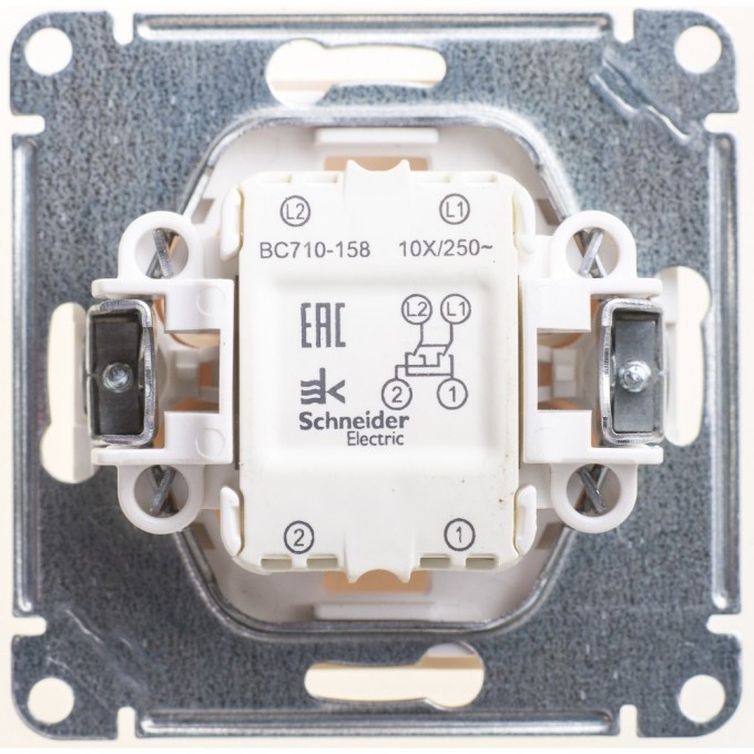 1-клавишный переключатель SCHNEIDER ELECTRIC W59 перекрестный 10АХ, механизм, СЛОНОВАЯ КОСТЬ VS710-158-2-86 1-клавишный переключатель SCHNEIDER ELECTRIC W59 перекрестный 10АХ, механизм, СЛОНОВАЯ КОСТЬ VS710-158-2-86