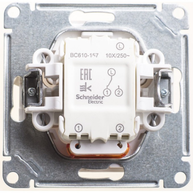 1-клавишный переключатель SCHNEIDER ELECTRIC W59 с подсветкой 10АХ, механизм, БЕЛЫЙ VS610-157-1-86 1-клавишный переключатель SCHNEIDER ELECTRIC W59 с подсветкой 10АХ, механизм, БЕЛЫЙ VS610-157-1-86