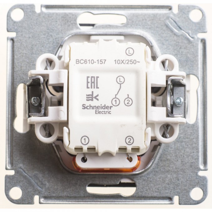 1-клавишный переключатель SCHNEIDER ELECTRIC W59 с подсветкой 10АХ, механизм, ЧЕРНЫЙ БАРХАТ VS610-157-6-86 1-клавишный переключатель SCHNEIDER ELECTRIC W59 с подсветкой 10АХ, механизм, ЧЕРНЫЙ БАРХАТ VS610-157-6-86