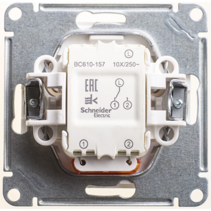 1-клавишный переключатель SCHNEIDER ELECTRIC W59 с подсветкой 10АХ, механизм, МАТОВЫЙ ХРОМ VS610-157-5-86 1-клавишный переключатель SCHNEIDER ELECTRIC W59 с подсветкой 10АХ, механизм, МАТОВЫЙ ХРОМ VS610-157-5-86