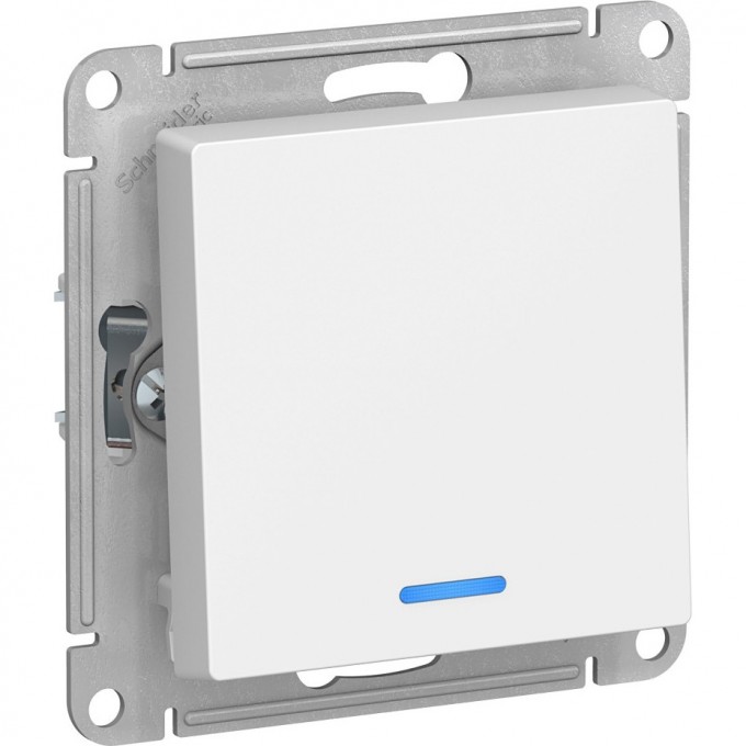 1-клавишный выключатель SCHNEIDER ELECTRIC ATLASDESIGN с подсветкой, белый ATN000113 1-клавишный выключатель SCHNEIDER ELECTRIC ATLASDESIGN с подсветкой, белый ATN000113
