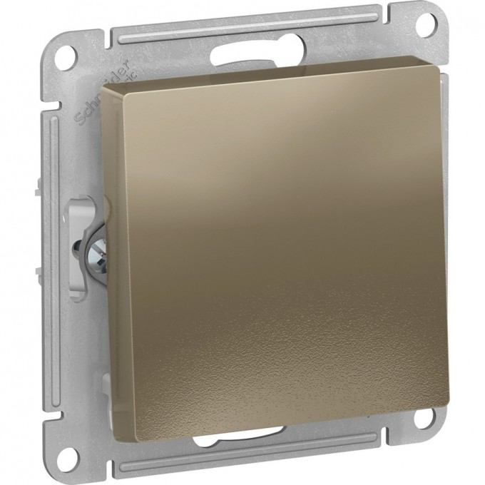 1-клавишный выключатель SCHNEIDER ELECTRIC ATLASDESIGN с самовозвратом, шампань ATN000515 1-клавишный выключатель SCHNEIDER ELECTRIC ATLASDESIGN с самовозвратом, шампань ATN000515