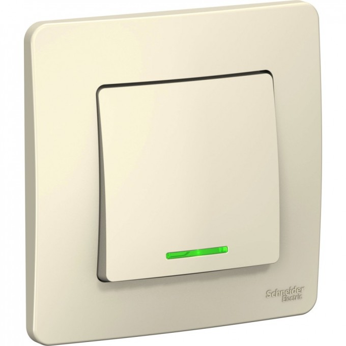 1-клавишный выключатель SCHNEIDER ELECTRIC BLANCA (cх.1) с подсветкой,6А, 250B, МОЛОЧНЫЙ BLNVS006112 1-клавишный выключатель SCHNEIDER ELECTRIC BLANCA (cх.1) с подсветкой,6А, 250B, МОЛОЧНЫЙ BLNVS006112
