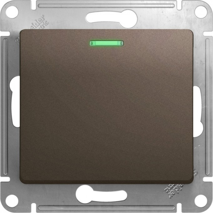 1-клавишный выключатель SCHNEIDER ELECTRIC GLOSSA с подсветкой, сх.1а, 10АХ, механизм, ШОКОЛАД GSL000813 1-клавишный выключатель SCHNEIDER ELECTRIC GLOSSA с подсветкой, сх.1а, 10АХ, механизм, ШОКОЛАД GSL000813