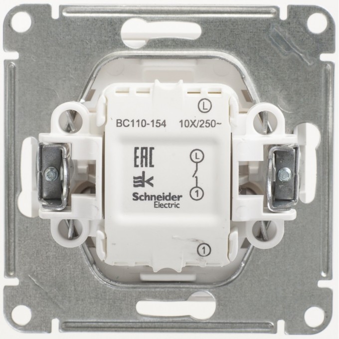 1-клавишный выключатель SCHNEIDER ELECTRIC W59, 10АХ, механизм, БЕЛЫЙ VS110-154-1-86 1-клавишный выключатель SCHNEIDER ELECTRIC W59, 10АХ, механизм, БЕЛЫЙ VS110-154-1-86