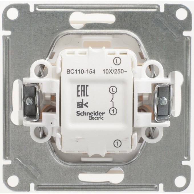 1-клавишный выключатель SCHNEIDER ELECTRIC W59, 10АХ, механизм, СЛОНОВАЯ КОСТЬ VS110-154-2-86 1-клавишный выключатель SCHNEIDER ELECTRIC W59, 10АХ, механизм, СЛОНОВАЯ КОСТЬ VS110-154-2-86