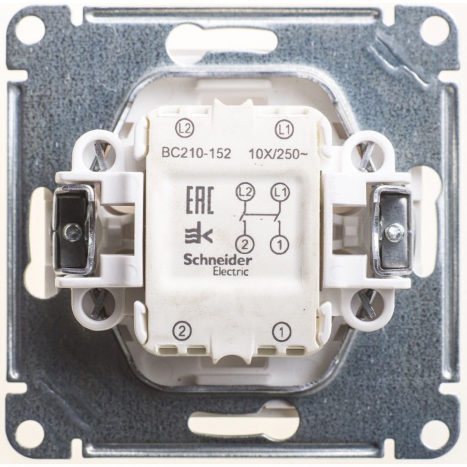 1-клавишный выключатель SCHNEIDER ELECTRIC W59 2-полюсный, 10АХ, механизм, МАТОВЫЙ ХРОМ VS210-152-5-86 1-клавишный выключатель SCHNEIDER ELECTRIC W59 2-полюсный, 10АХ, механизм, МАТОВЫЙ ХРОМ VS210-152-5-86