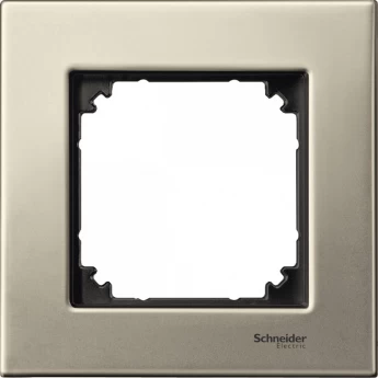 1-постовая рамка SCHNEIDER ELECTRIC MERTEN M-ELEGANCE металлическая, ТИТАН, SM