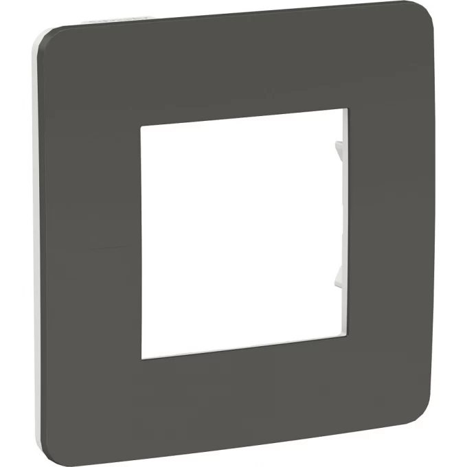 1-постовая рамка SCHNEIDER ELECTRIC UNICA STUDIO, ДЫМЧАТО-СЕРЫЙ/белый NU280221 1-постовая рамка SCHNEIDER ELECTRIC UNICA STUDIO, ДЫМЧАТО-СЕРЫЙ/белый NU280221