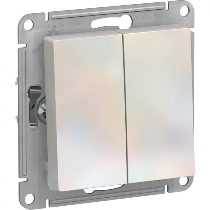 2-клавишный переключатель SCHNEIDER ELECTRIC ATLASDESIGN 10АХ, механизм, ЖЕМЧУГ ATN000465 2-клавишный переключатель SCHNEIDER ELECTRIC ATLASDESIGN 10АХ, механизм, ЖЕМЧУГ ATN000465