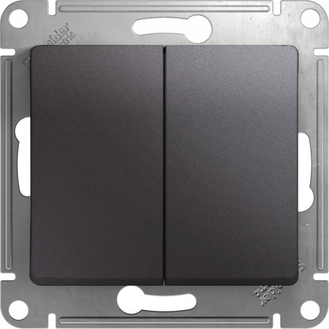 2-клавишный переключатель SCHNEIDER ELECTRIC GLOSSA, сх.6/2, 10АХ, механизм, ГРАФИТ GSL001365 2-клавишный переключатель SCHNEIDER ELECTRIC GLOSSA, сх.6/2, 10АХ, механизм, ГРАФИТ GSL001365