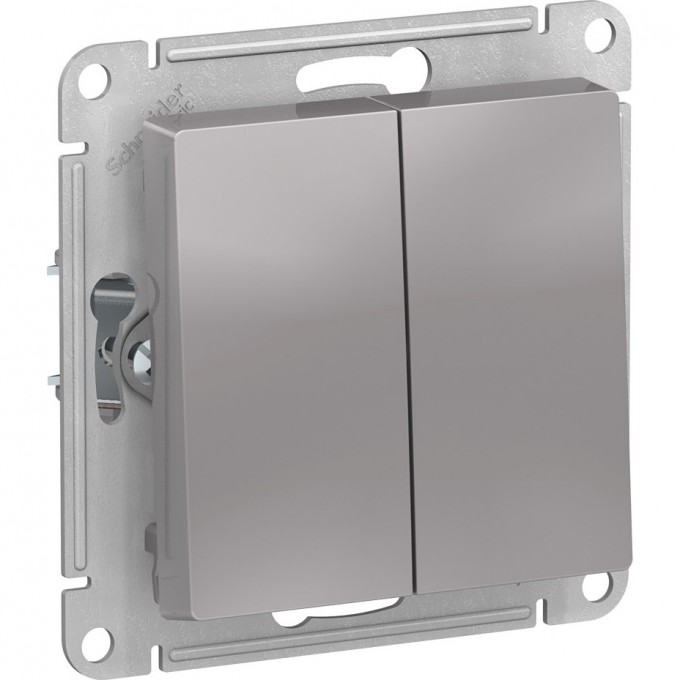 2-клавишный выключатель SCHNEIDER ELECTRIC ATLASDESIGN, АЛЮМИНИЙ ATN000351 2-клавишный выключатель SCHNEIDER ELECTRIC ATLASDESIGN, АЛЮМИНИЙ ATN000351