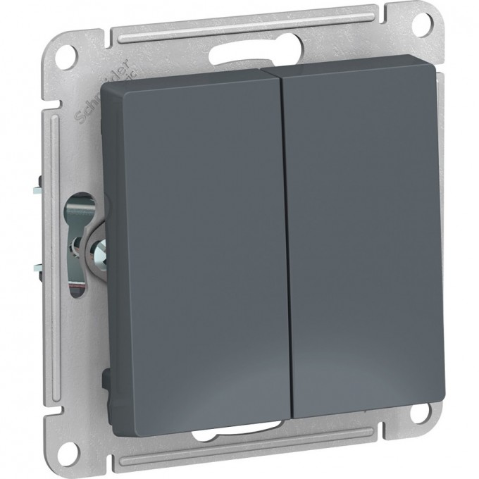 2-клавишный выключатель SCHNEIDER ELECTRIC ATLASDESIGN, ГРИФЕЛЬ ATN000751 2-клавишный выключатель SCHNEIDER ELECTRIC ATLASDESIGN, ГРИФЕЛЬ ATN000751