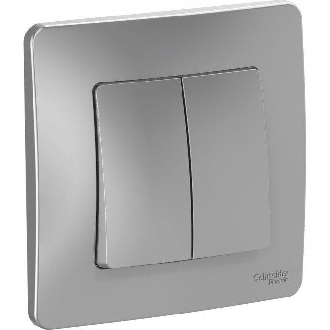 2-клавишный выключатель SCHNEIDER ELECTRIC BLANCA (cх.5), 10А, 250B, АЛЮМИНИЙ BLNVS010503 2-клавишный выключатель SCHNEIDER ELECTRIC BLANCA (cх.5), 10А, 250B, АЛЮМИНИЙ BLNVS010503