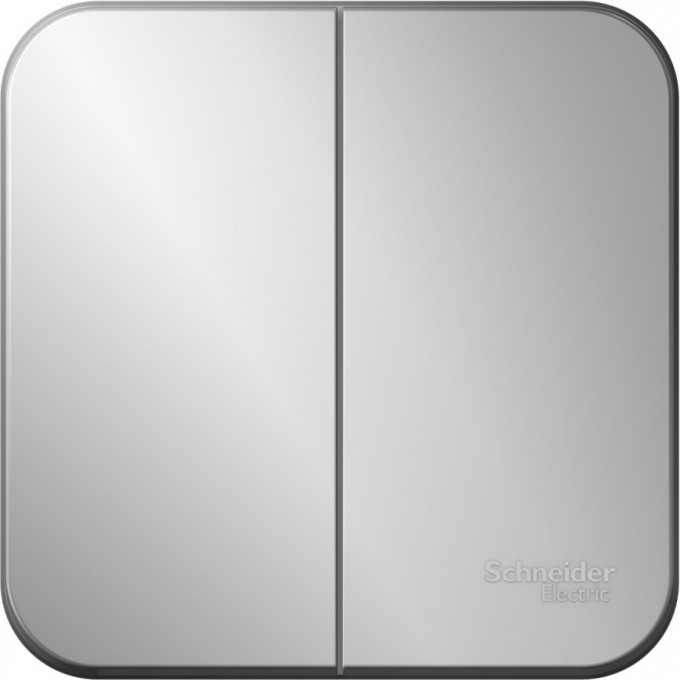 2-клавишный выключатель SCHNEIDER ELECTRIC BLANCA с изолирующей пластиной, 10А, 250B, АЛЮМИНИЙ BLNVA105013 2-клавишный выключатель SCHNEIDER ELECTRIC BLANCA с изолирующей пластиной, 10А, 250B, АЛЮМИНИЙ BLNVA105013