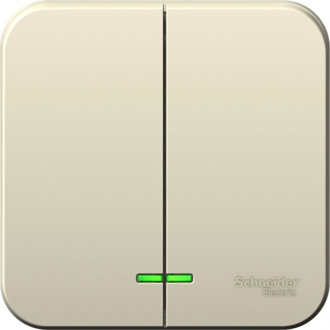 2-клавишный выключатель SCHNEIDER ELECTRIC BLANCA с подсветкой, 10А, 250B, МОЛОЧНЫЙ BLNVA105102 2-клавишный выключатель SCHNEIDER ELECTRIC BLANCA с подсветкой, 10А, 250B, МОЛОЧНЫЙ BLNVA105102