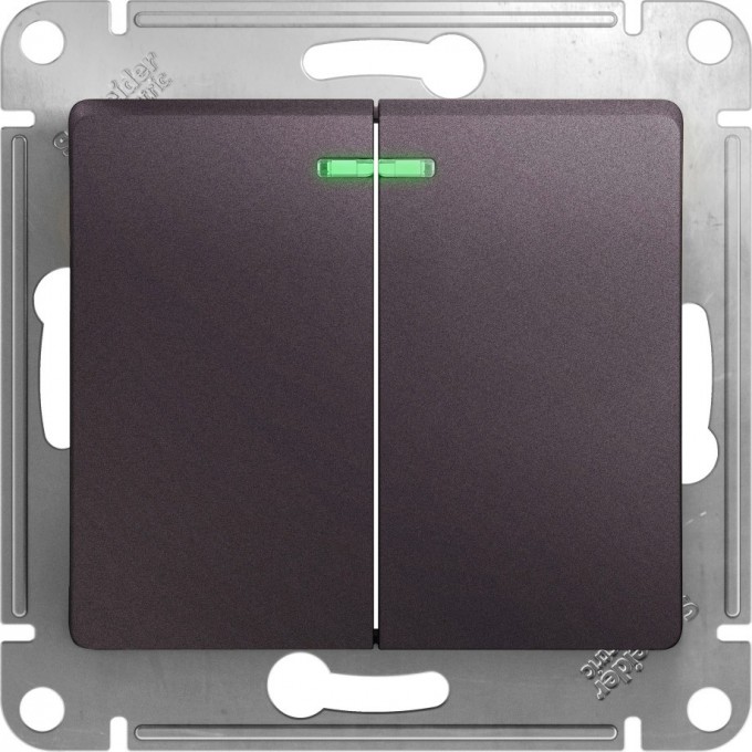 2-клавишный выключатель SCHNEIDER ELECTRIC GLOSSA с подсветкой, сх.5а, 10АХ, механизм, СИРЕНЕВЫЙ ТУМАН GSL001453 2-клавишный выключатель SCHNEIDER ELECTRIC GLOSSA с подсветкой, сх.5а, 10АХ, механизм, СИРЕНЕВЫЙ ТУМАН GSL001453
