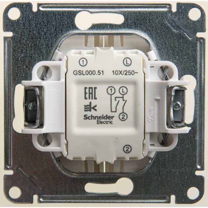 2-клавишный выключатель SCHNEIDER ELECTRIC GLOSSA, сх.5, 10АХ, механизм, ПЕРЛАМУТР GSL000651 2-клавишный выключатель SCHNEIDER ELECTRIC GLOSSA, сх.5, 10АХ, механизм, ПЕРЛАМУТР GSL000651