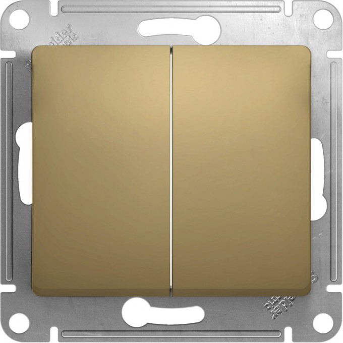 2-клавишный выключатель SCHNEIDER ELECTRIC GLOSSA, сх.5, 10АХ, механизм, ТИТАН GSL000451 2-клавишный выключатель SCHNEIDER ELECTRIC GLOSSA, сх.5, 10АХ, механизм, ТИТАН GSL000451