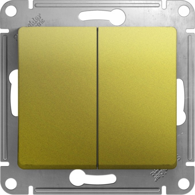 2-клавишный выключатель SCHNEIDER ELECTRIC GLOSSA, сх.5, 10AX, механизм, ФИСТАШКОВЫЙ GSL001051 2-клавишный выключатель SCHNEIDER ELECTRIC GLOSSA, сх.5, 10AX, механизм, ФИСТАШКОВЫЙ GSL001051