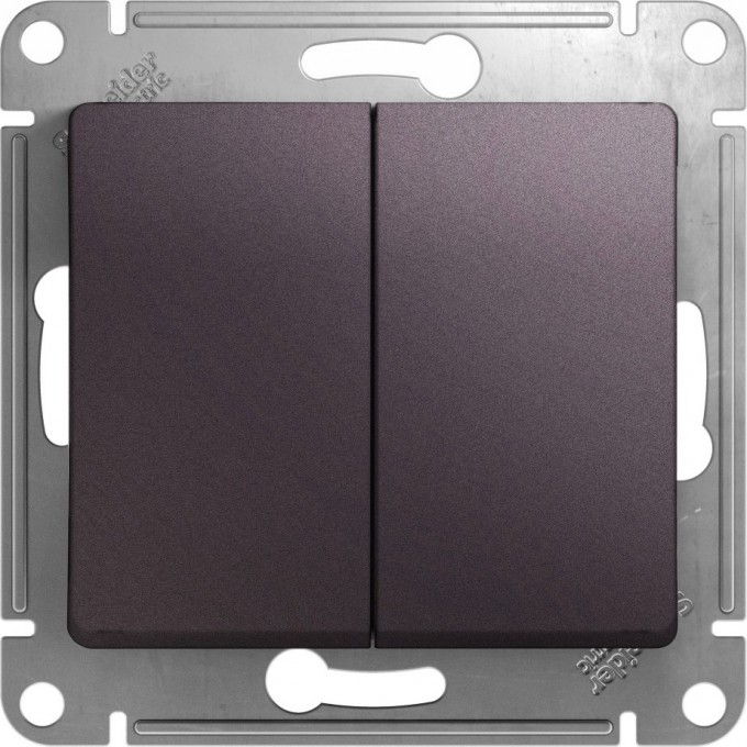 2-клавишный выключатель SCHNEIDER ELECTRIC GLOSSA, сх.5, 10AX, механизм, СИРЕНЕВЫЙ ТУМАН GSL001451 2-клавишный выключатель SCHNEIDER ELECTRIC GLOSSA, сх.5, 10AX, механизм, СИРЕНЕВЫЙ ТУМАН GSL001451