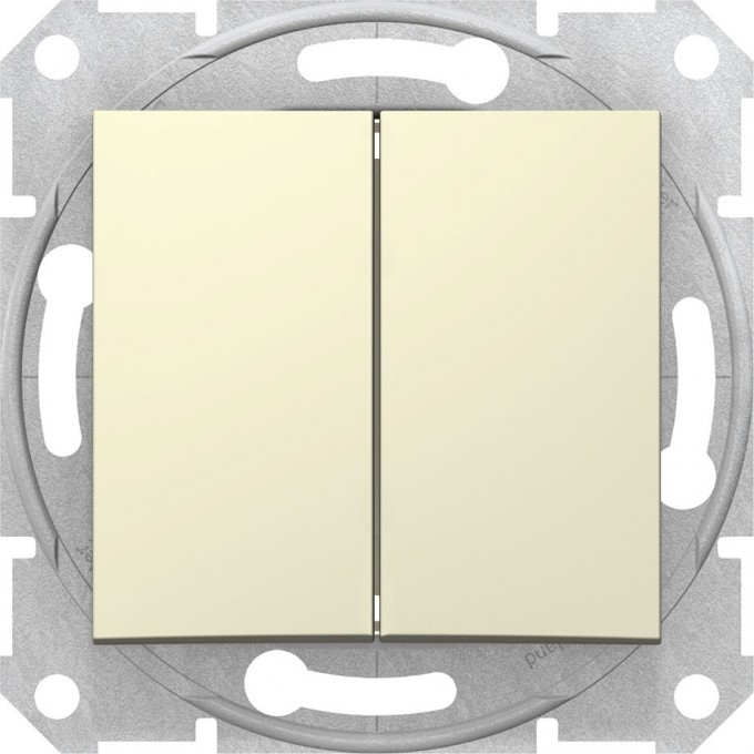 2-клавишный выключатель SCHNEIDER ELECTRIC SEDNA, сх.5а, 10А, 250В, БЕЖЕВЫЙ SDN0300147 2-клавишный выключатель SCHNEIDER ELECTRIC SEDNA, сх.5а, 10А, 250В, БЕЖЕВЫЙ SDN0300147