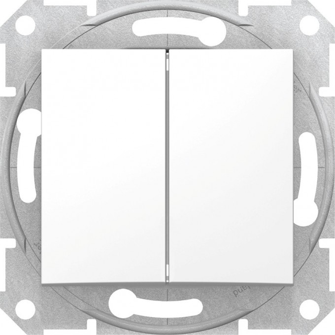 2-клавишный выключатель SCHNEIDER ELECTRIC SEDNA, сх.5а, 10А, 250В, БЕЛЫЙ SDN0300121 2-клавишный выключатель SCHNEIDER ELECTRIC SEDNA, сх.5а, 10А, 250В, БЕЛЫЙ SDN0300121