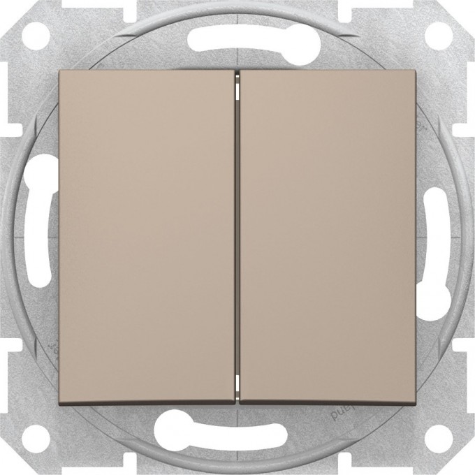 2-клавишный выключатель SCHNEIDER ELECTRIC SEDNA, сх.5а, 10А, 250В, ТИТАН SDN0300168 2-клавишный выключатель SCHNEIDER ELECTRIC SEDNA, сх.5а, 10А, 250В, ТИТАН SDN0300168